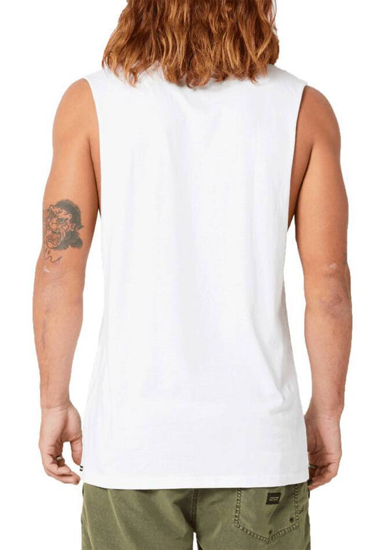 Volcom Solid Muscle Tank - White