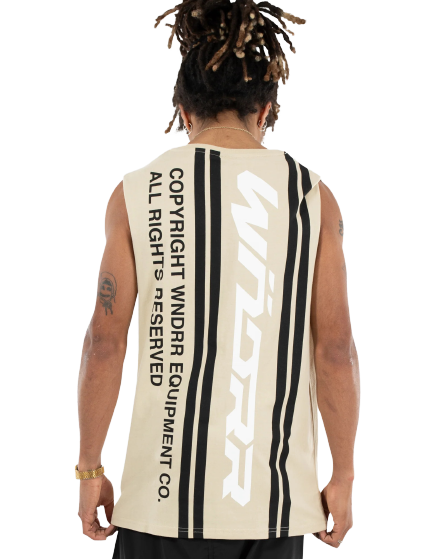 Wndrr Backoff Muscle Top - Tan