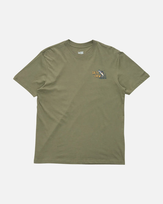 Live Bait Premium SS Tee - Dusty Olive