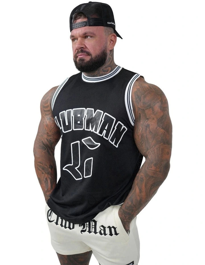 Contrast Singlet - Black/White