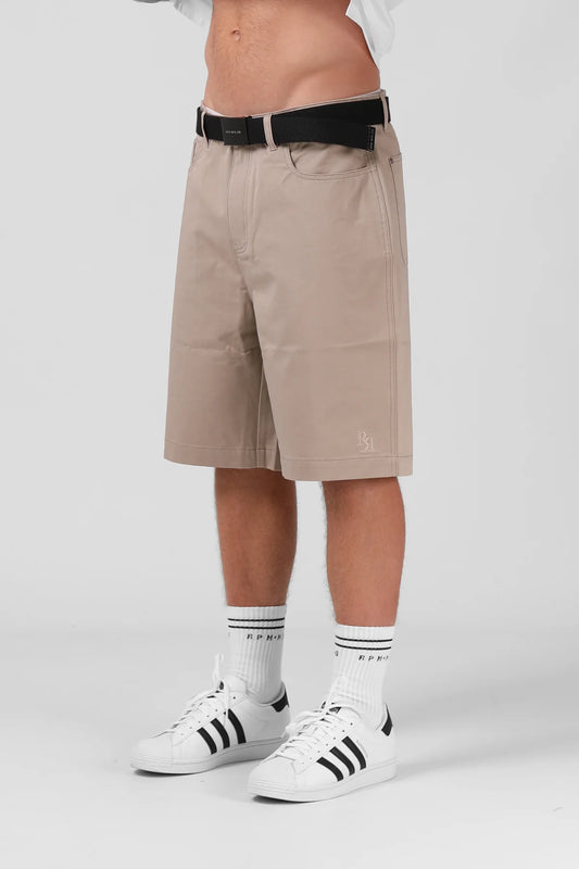 Y2K Drill Short - Stone