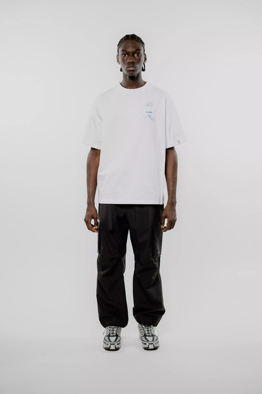 Elliker Rill Hand Print S/S Tee - White