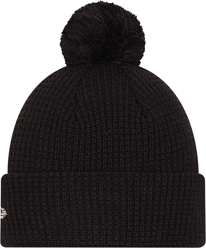 New Era Knitted Waffle NY Yankees Beanie - Black
