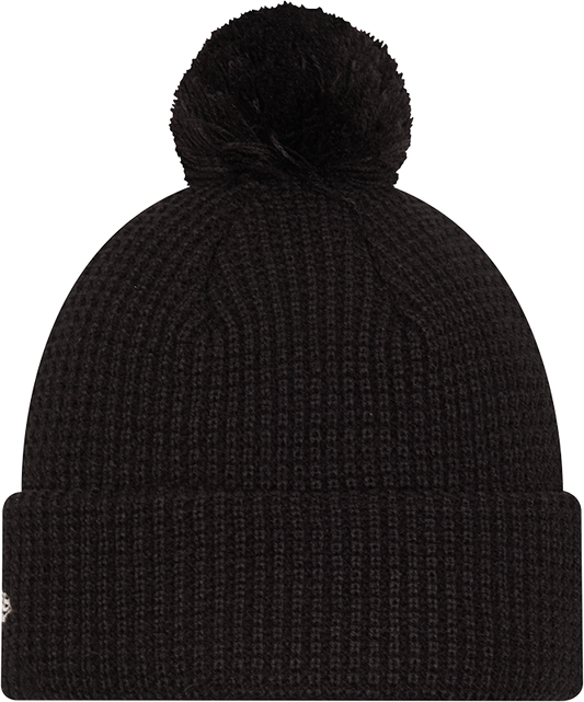 New Era Knitted Waffle LA Dodgers Beanie - Black