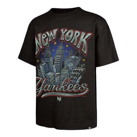 47 New York Yankees Carbonite Sigma Foundation Tee - Faded Black