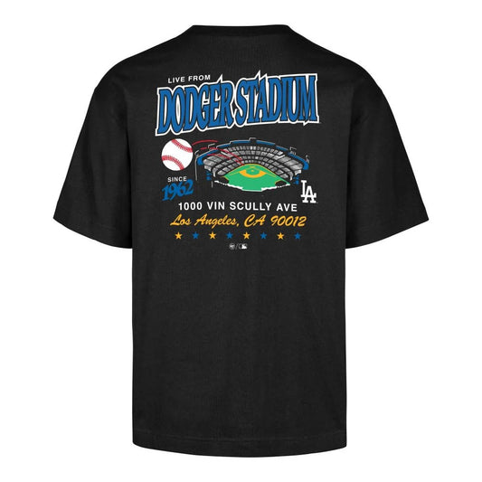 47 Los Angeles Dodgers Vintage Stadium FOUNDATION TEE - Black