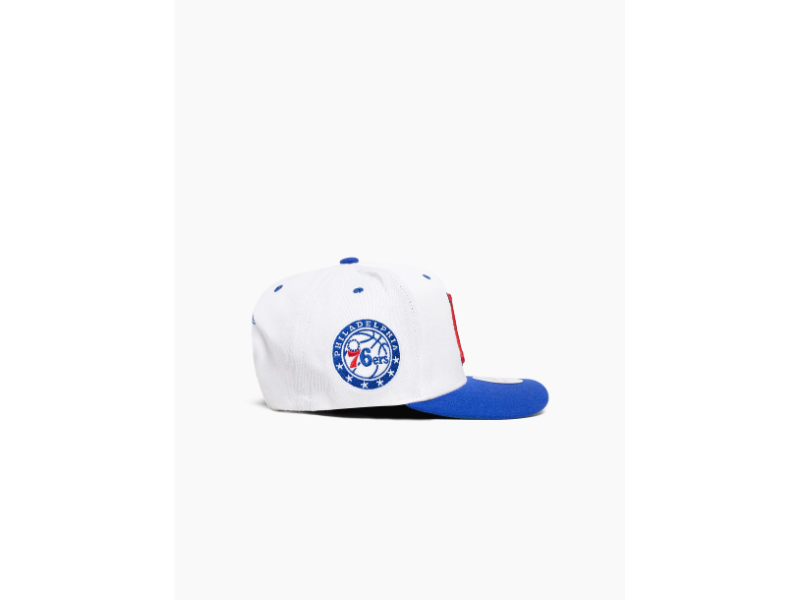 Mitchell And Ness 76ers Vintage Letter SB Snapback