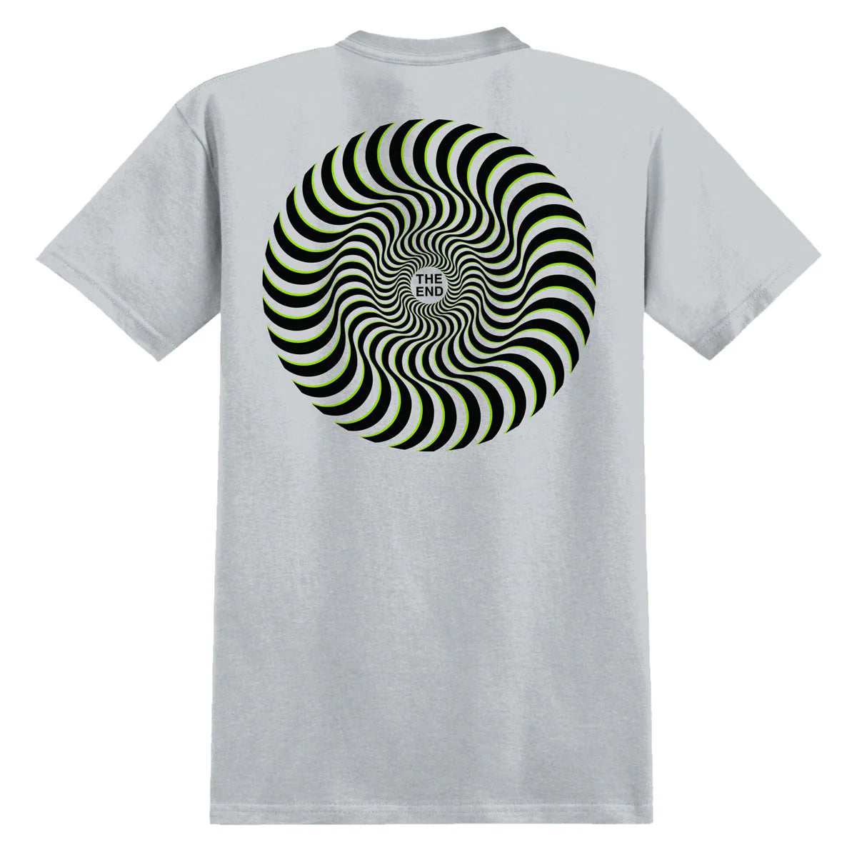 Classic Swirl Overlay T-Shirt- Grey
