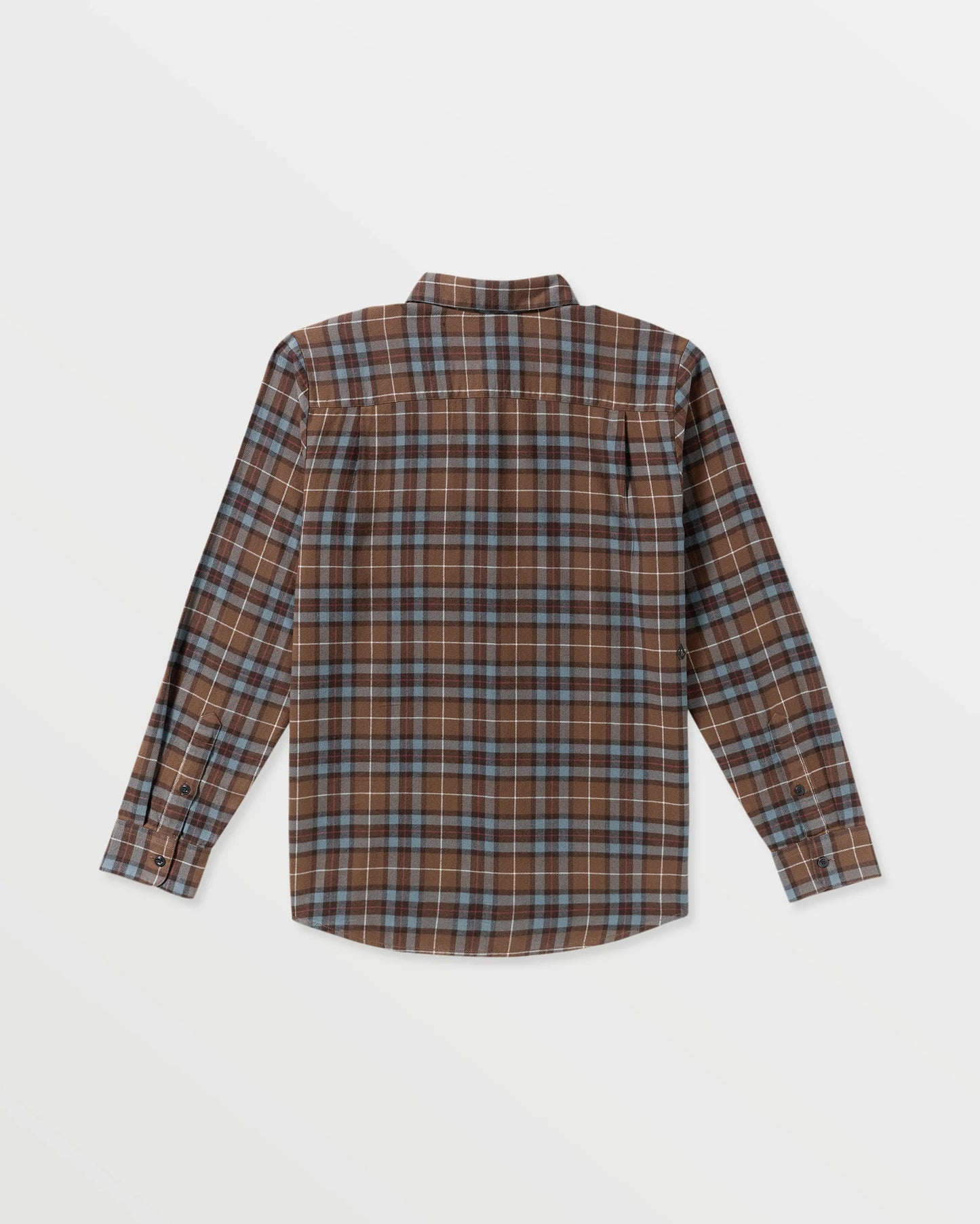 Caden Plaid Flannel Shirt - Brownstone