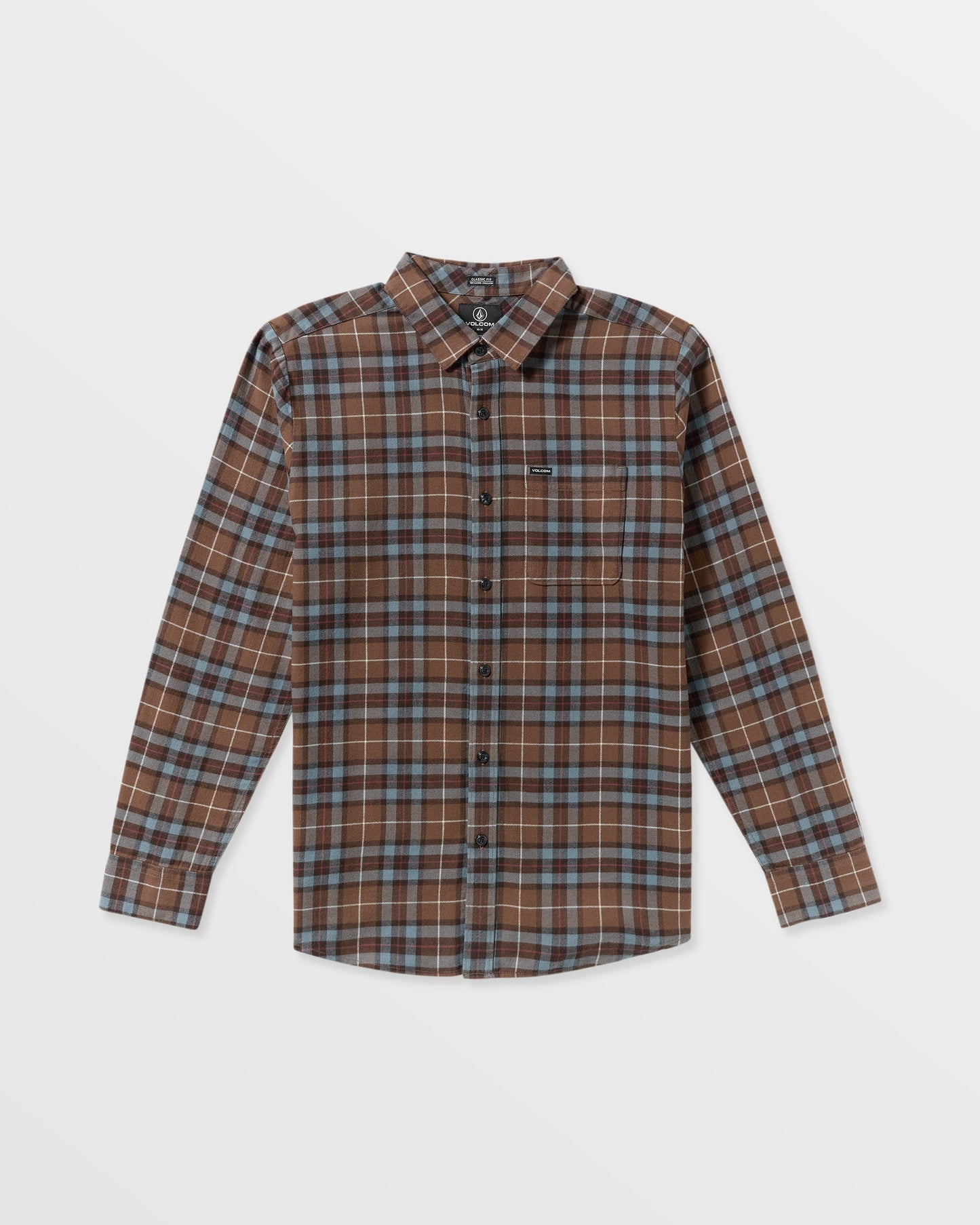Caden Plaid Flannel Shirt - Brownstone