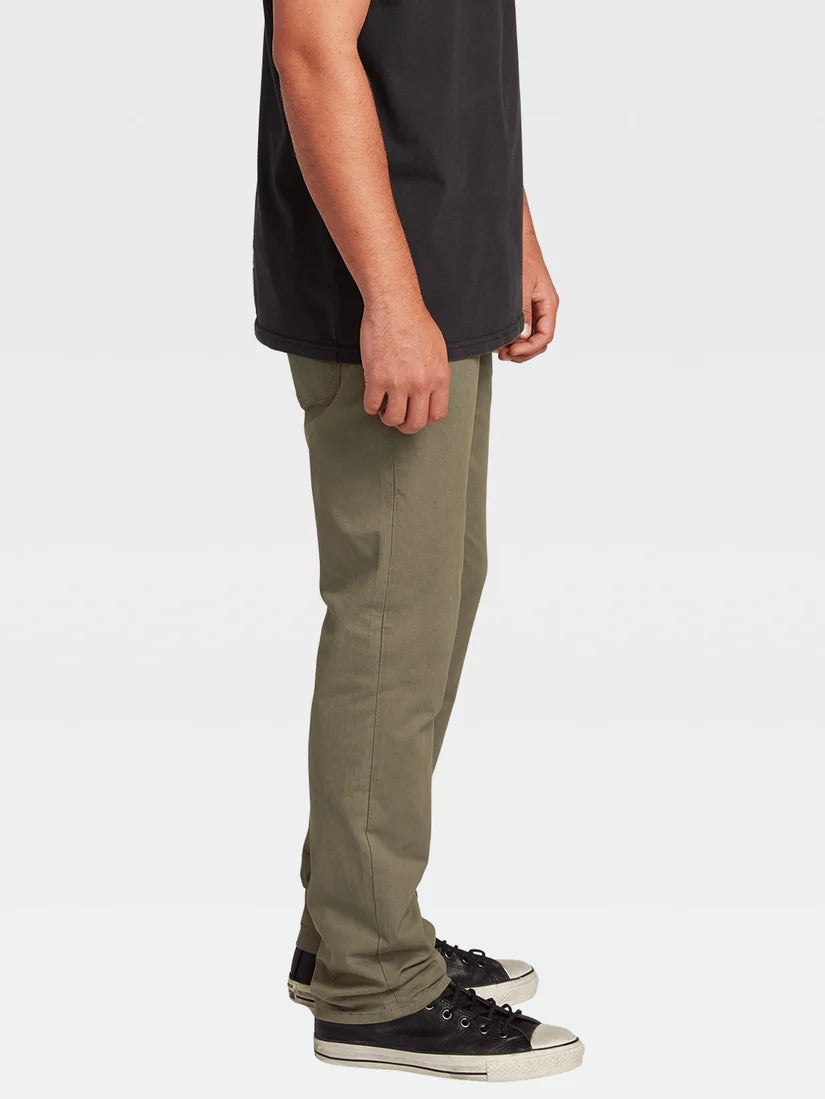 Volcom Solver Lite 5 Pocket Pants - Army Green