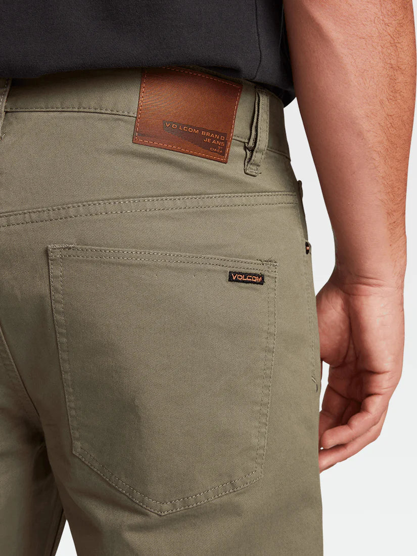 Volcom Solver Lite 5 Pocket Pants - Army Green