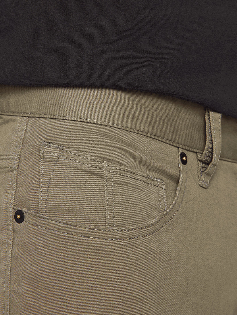 Volcom Solver Lite 5 Pocket Pants - Army Green