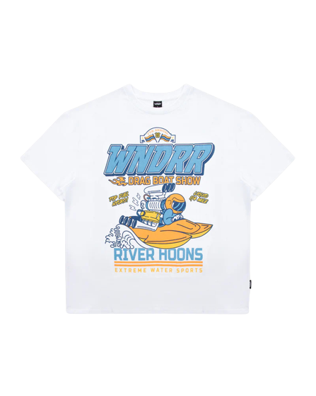 Wndrr River Hoons Box Fit Tee - White