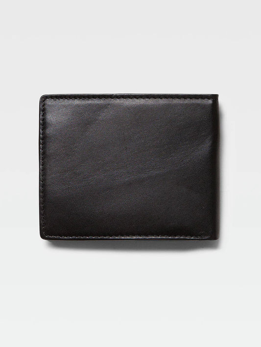 Volcom Single Stone Leather Wallet - Black