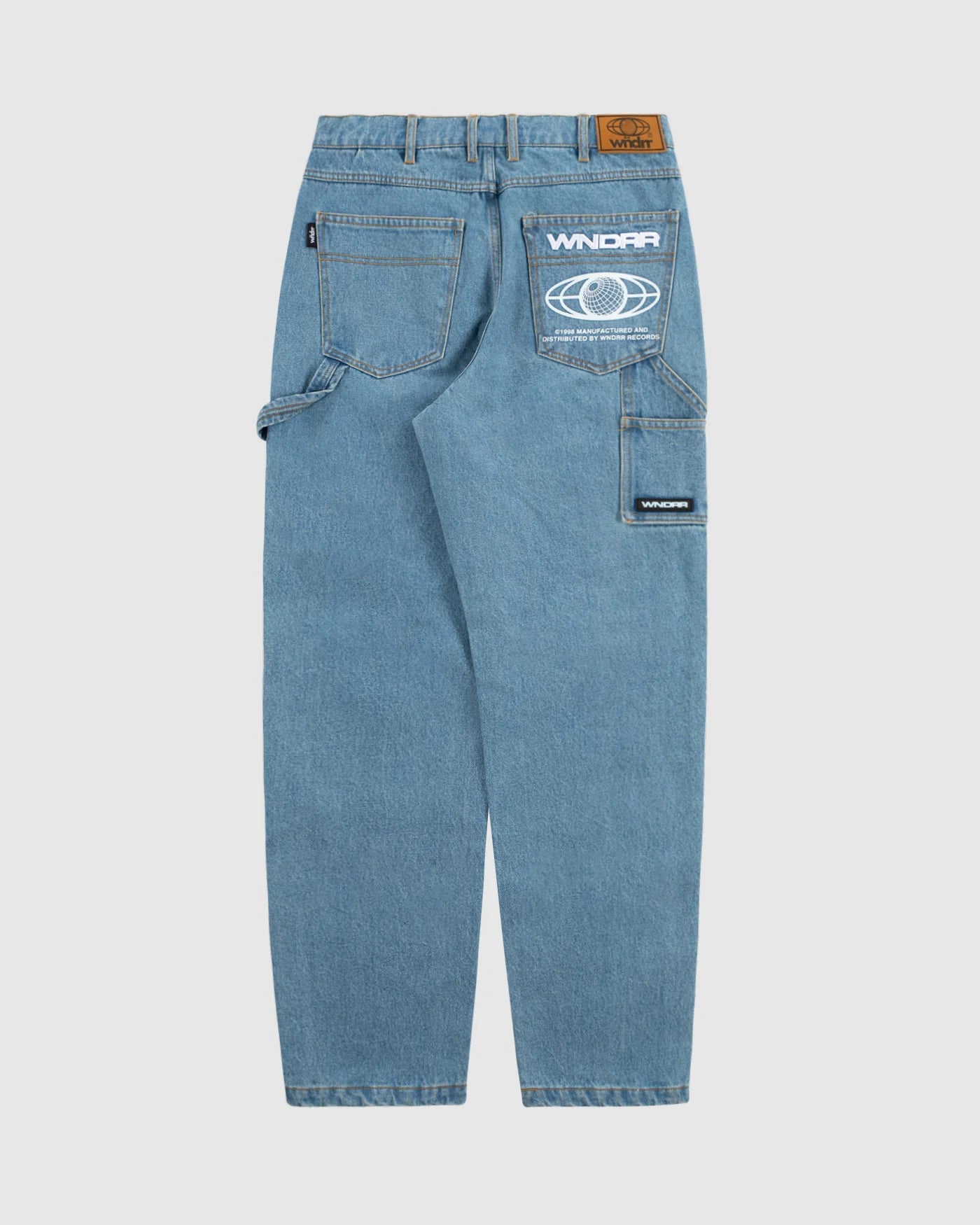 Wndrr Booster Carpenter Jean - Washed Blue