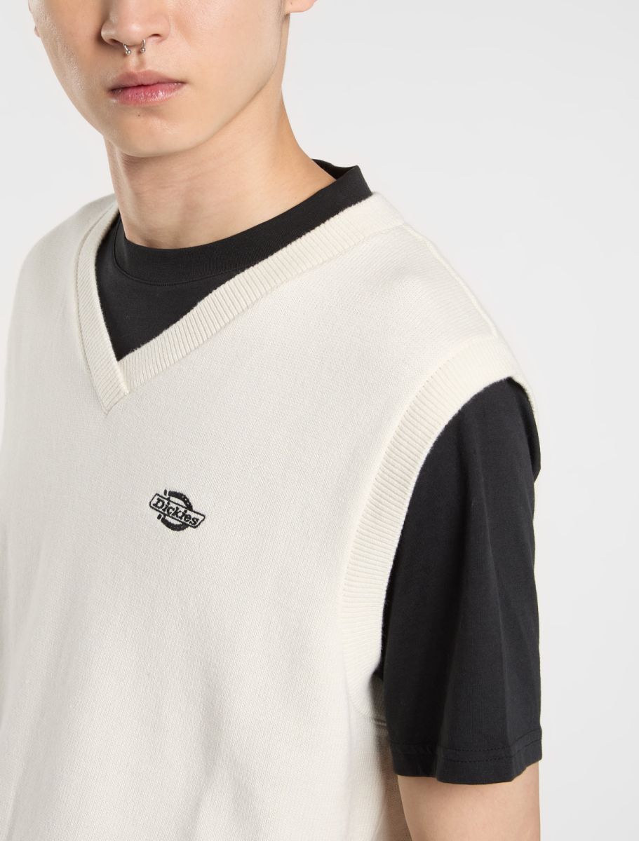 Dickies Summerdale Jumper Vest - Egret