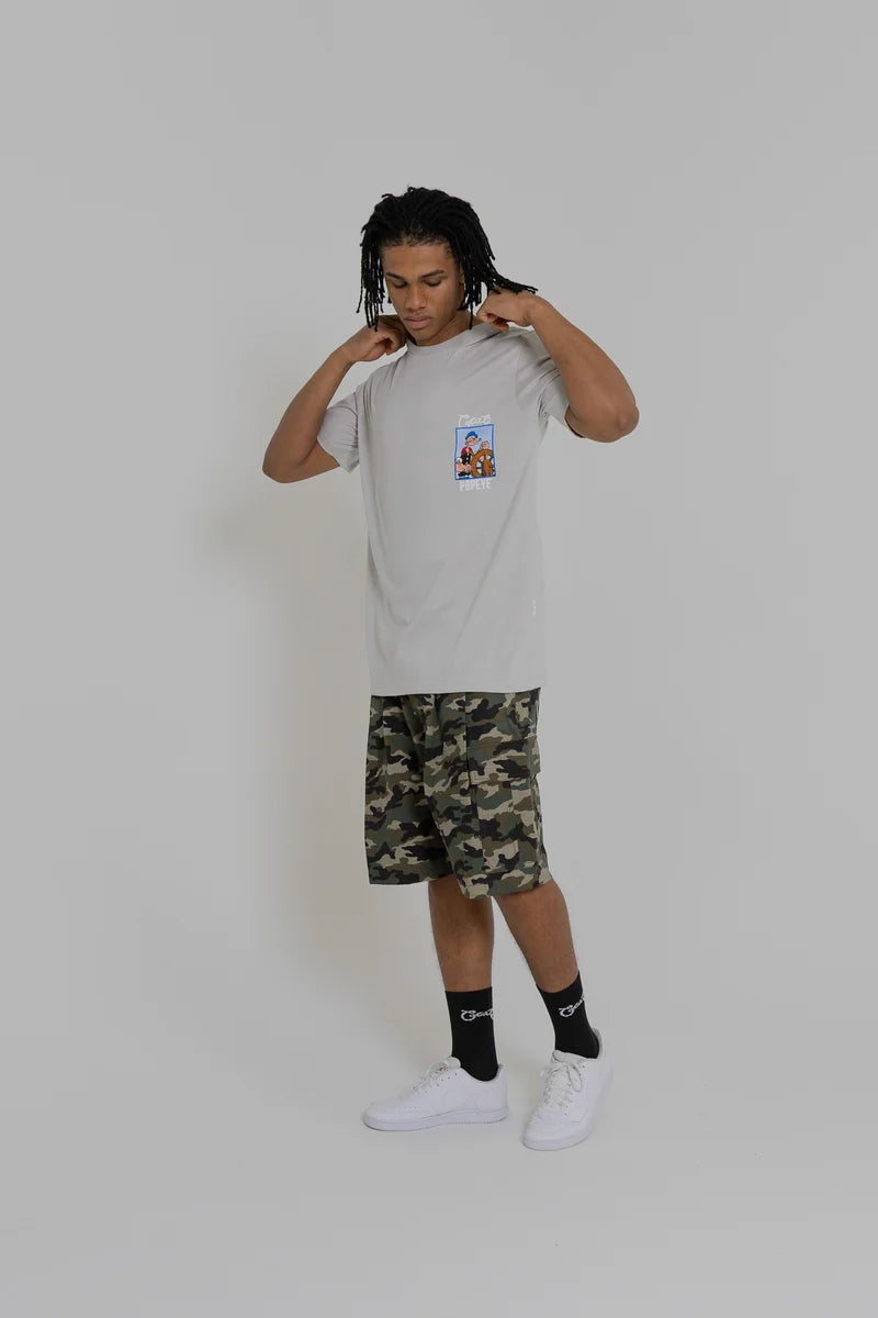 Crate X Popeye Tank T-Shirt - Light Grey