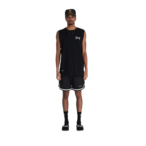 Crate Scripted Muscle Singlet - Black