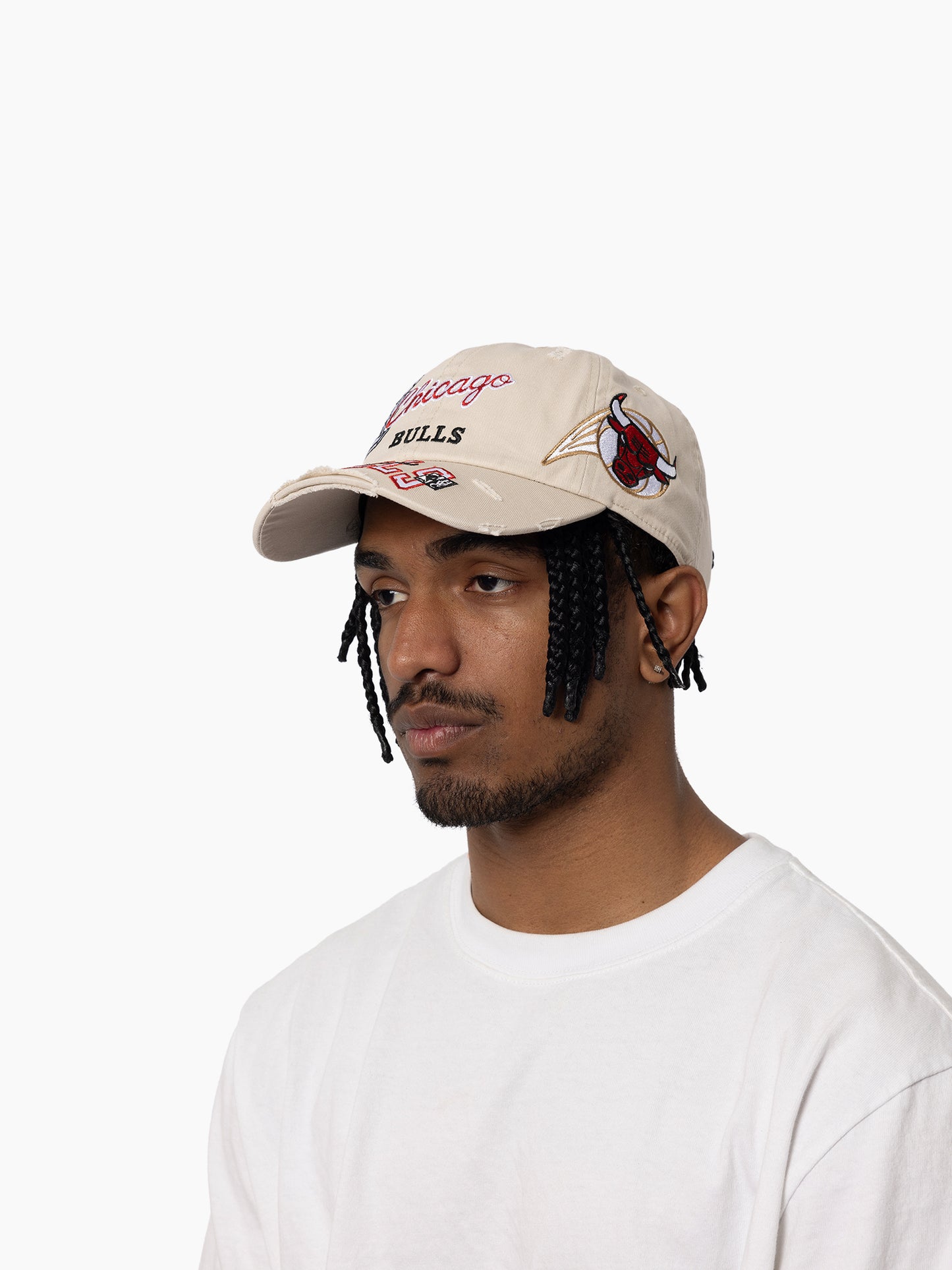 Mitchell & Ness NBA Distressed Dad Hat Chicago BUlls