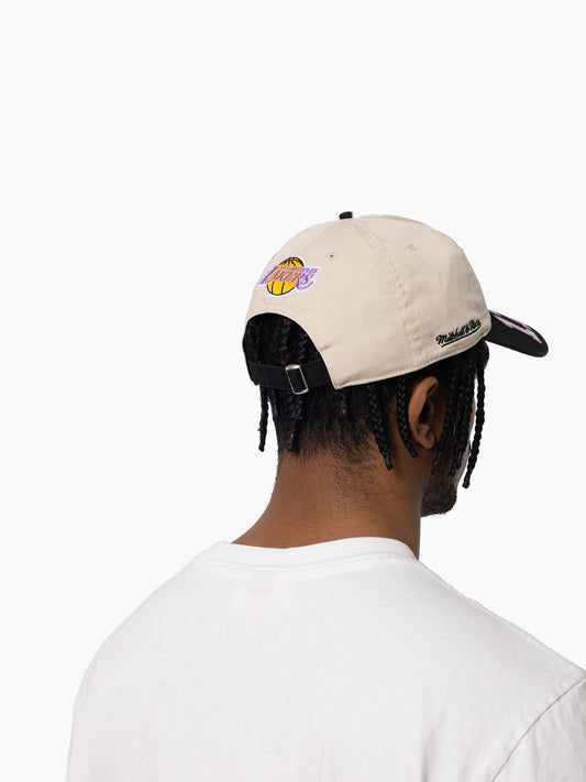 Mitchell & Ness NBA Distressed Dad Hat LA Lakers