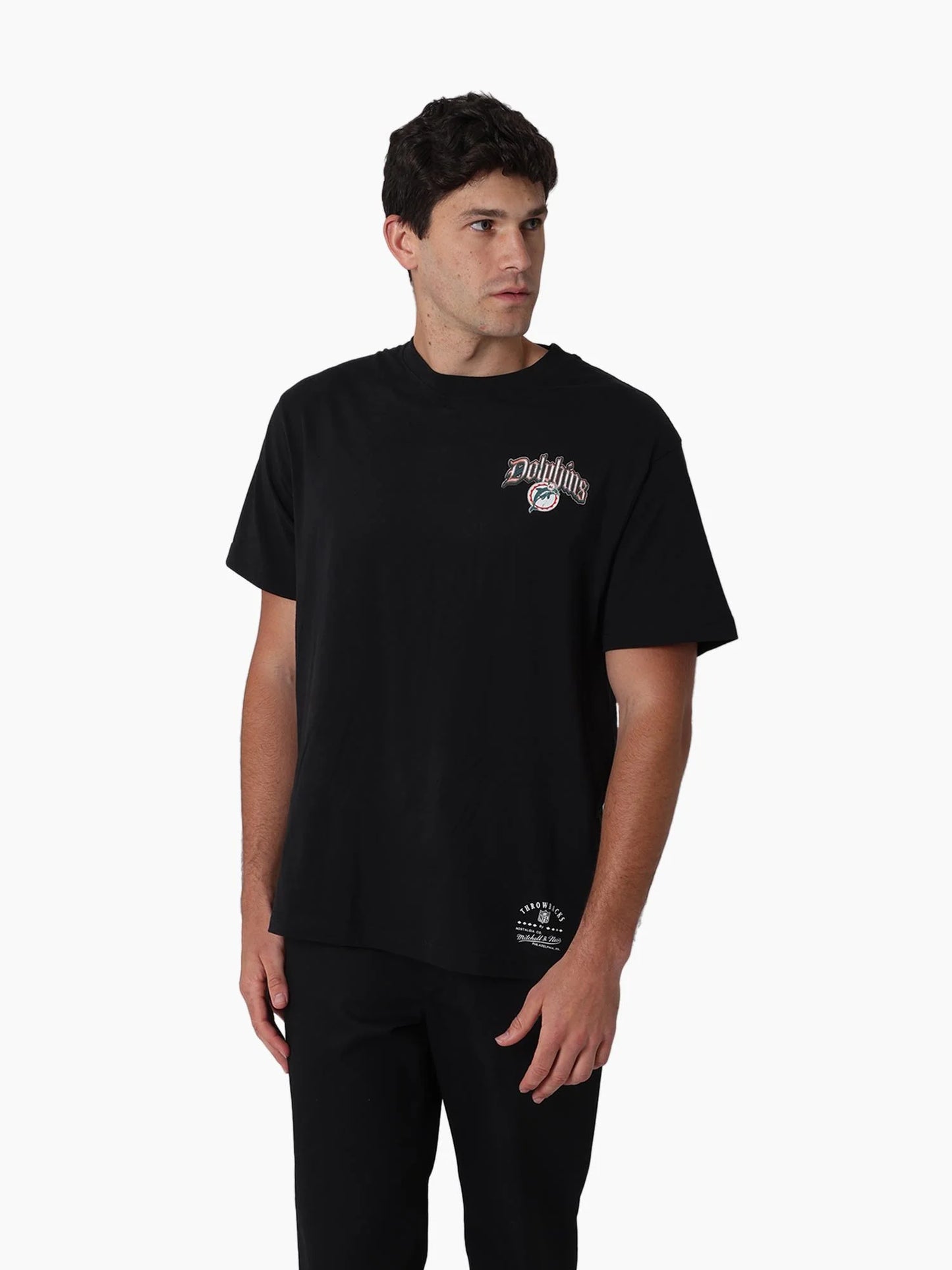 Miami Dolphins Gothic Team Tee - Black