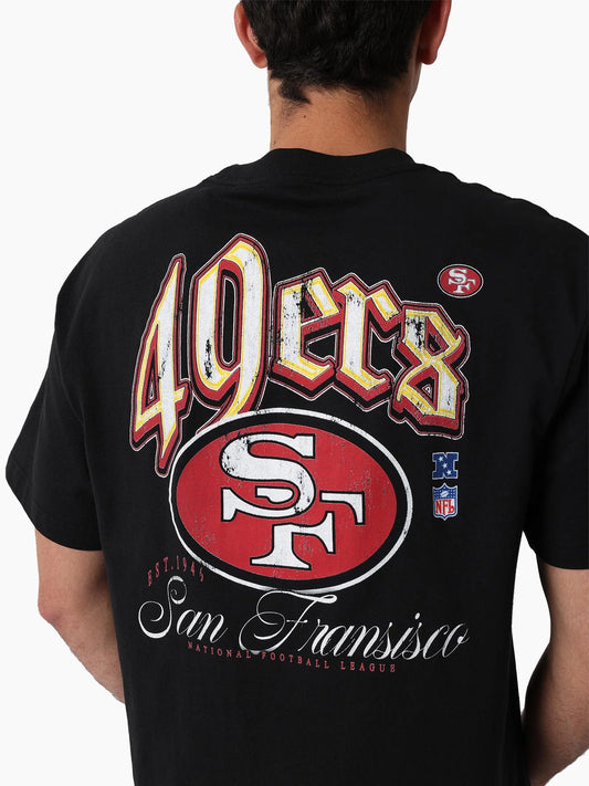 San Francisco 49ers Gothic Team Tee - Black