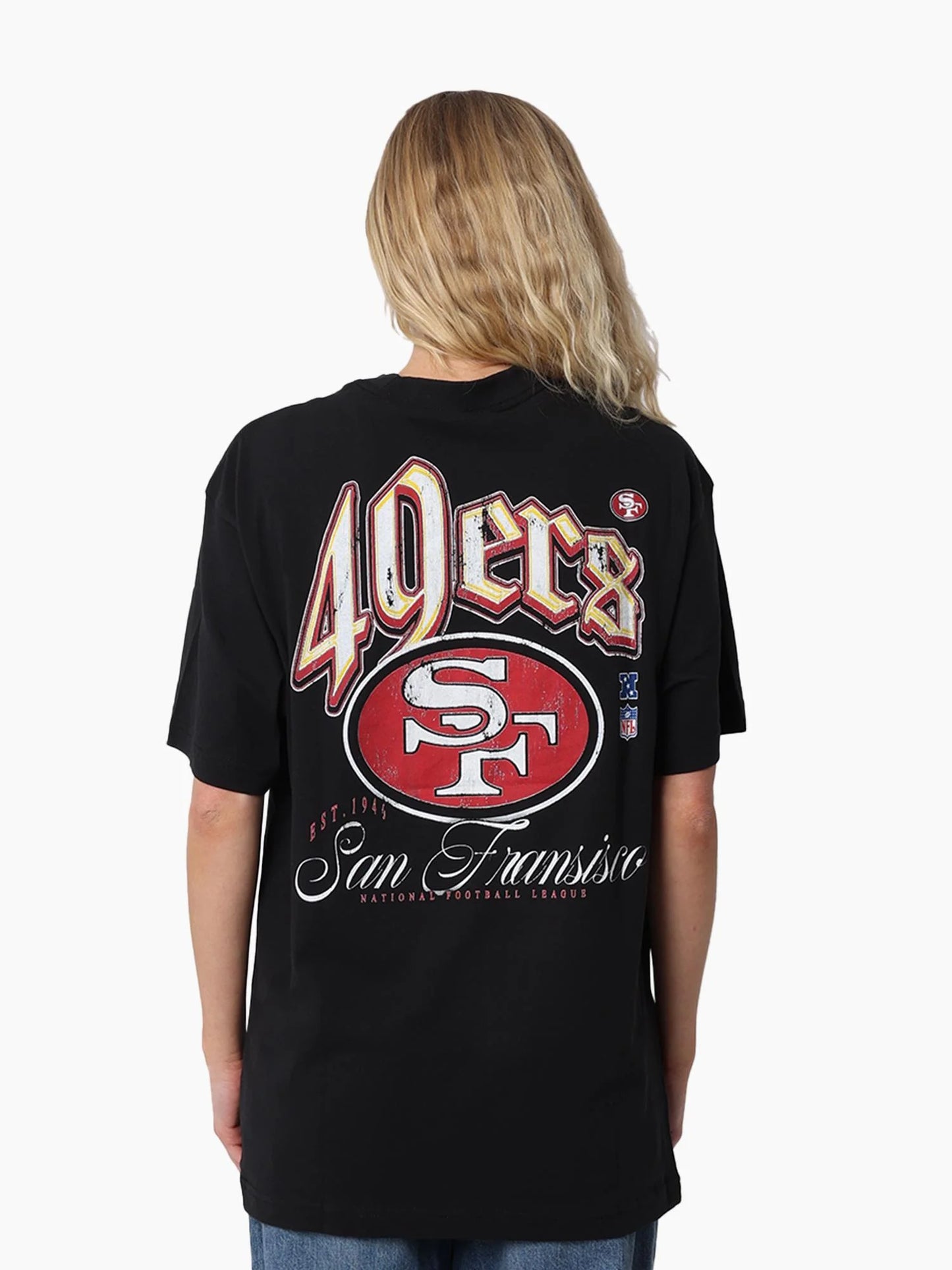 San Francisco 49ers Gothic Team Tee - Black