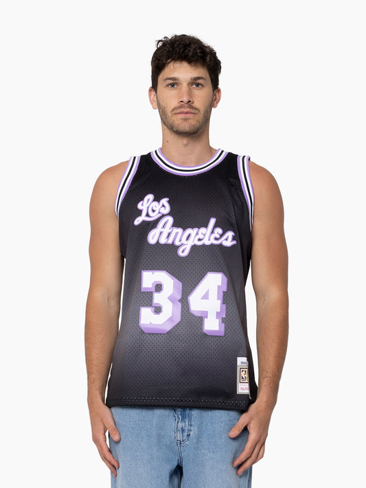 NBA Swingman Jersey LA Lakers 1996 Shaquille O'Neal - Black/Lavender