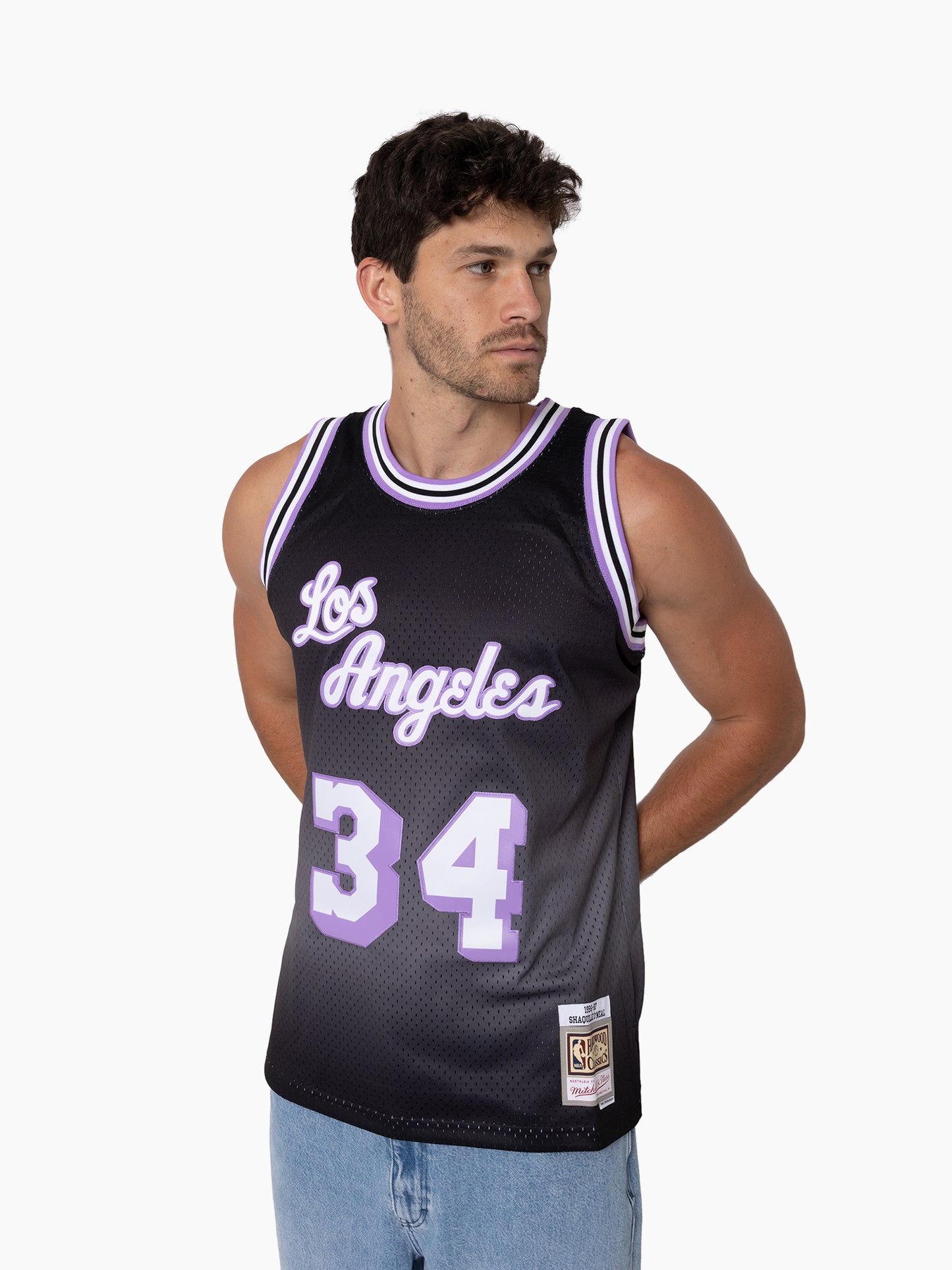 NBA Swingman Jersey LA Lakers 1996 Shaquille O'Neal - Black/Lavender