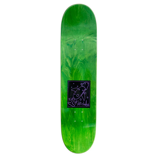 Frog Rainbow Fish Deck 8.00"- Pink