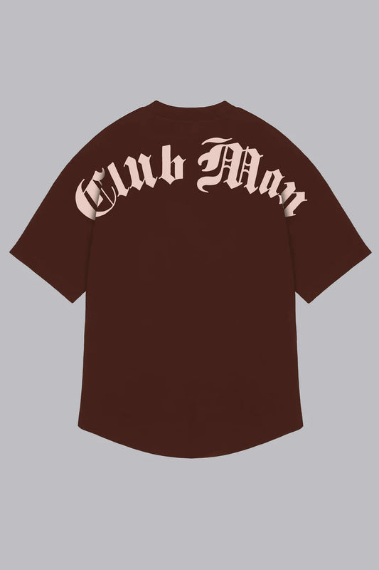 Clubman Oversized Mocha Dream T-Shirt - Brown