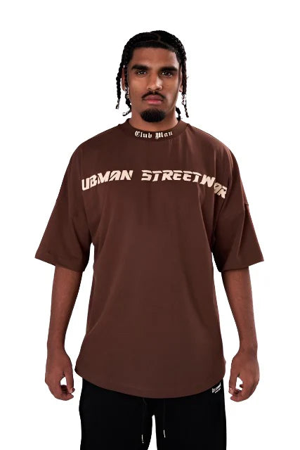 Clubman Oversized Mocha Dream T-Shirt - Brown