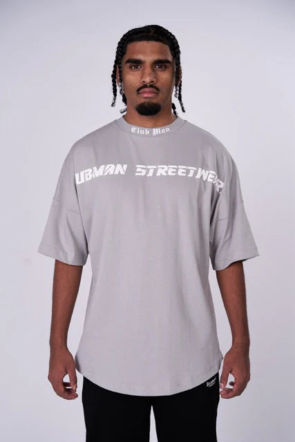 Clubman Oversized Silver Script T-Shirt