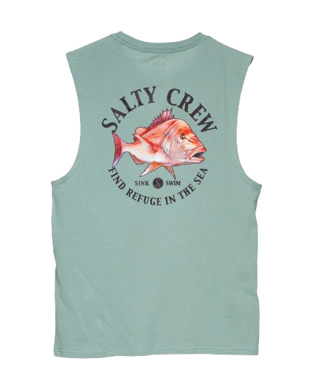 Salty Crew Snap Attack Muscle - Moss