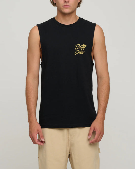 Salty Crew Snapper Muscle Tank - Black