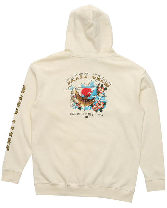 Salty Crew Old School Vintage Middleweight Hood - Off White