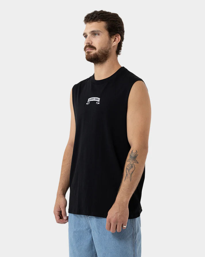 Guzman Dining Dot Muscle Tee - Black