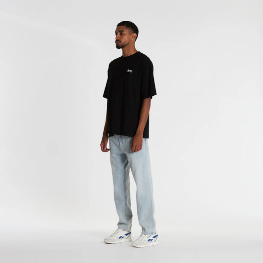 Crate Basic Script Box Fit T-Shirt - Black
