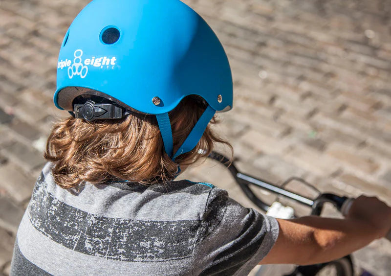 Lil 8 Certified Youth Helmet - Blue Gloss