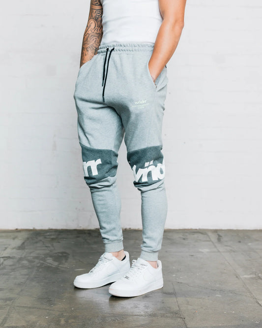 Wndrr Fusion Tech Trackpant - Grey Marle