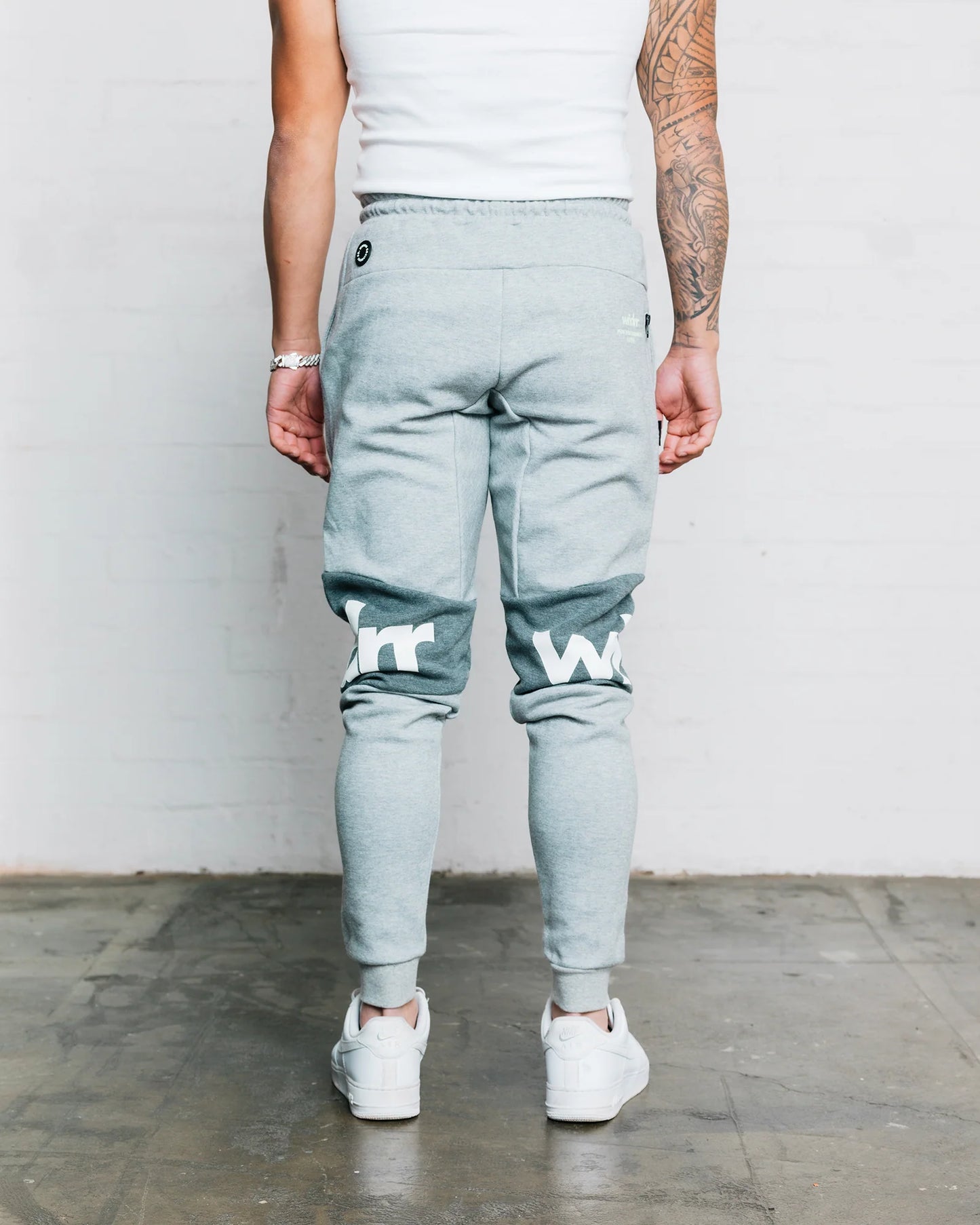 Wndrr Fusion Tech Trackpant - Grey Marle