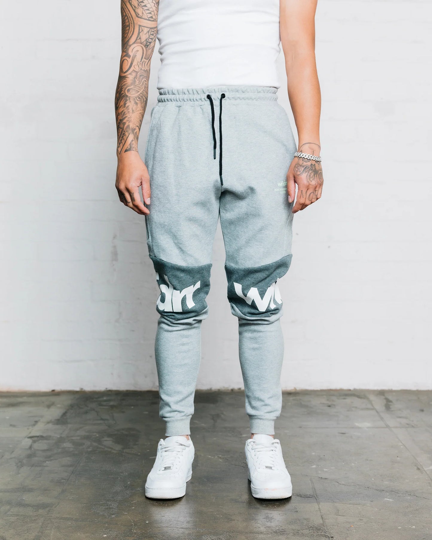 Wndrr Fusion Tech Trackpant - Grey Marle