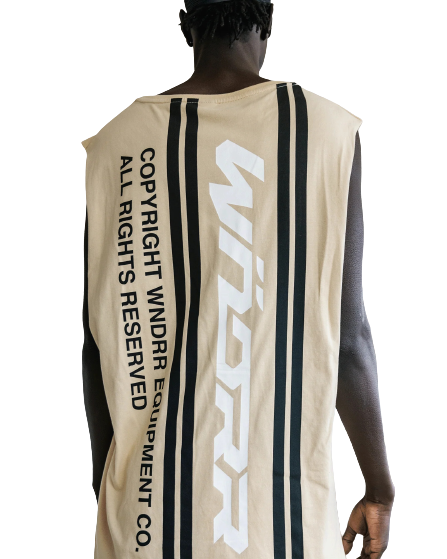 Wndrr Backoff Muscle Top - Tan