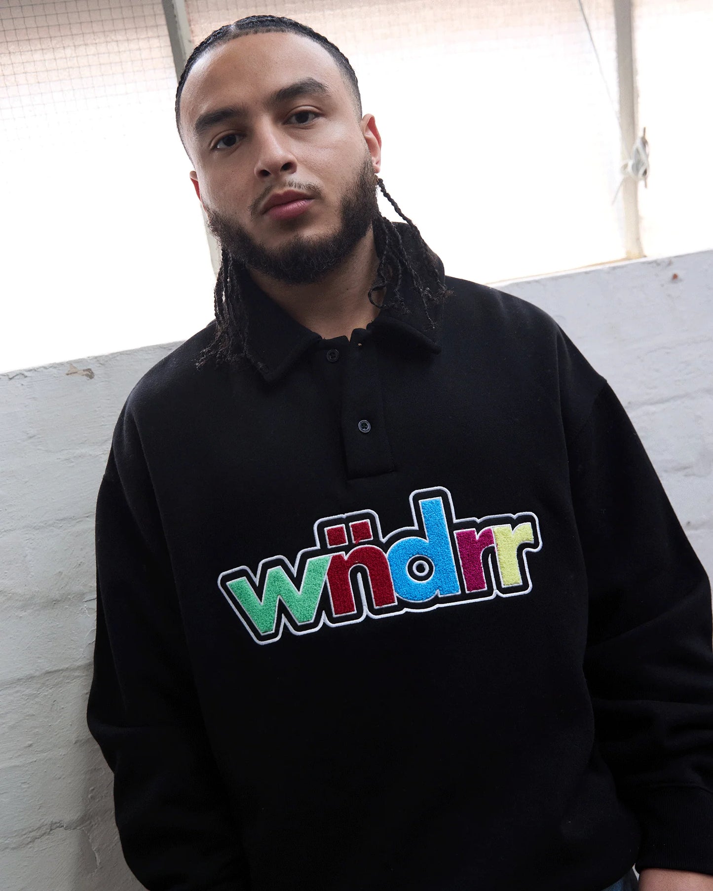 Wndrr Tint Rugby Sweat - Black