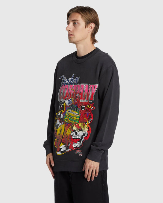 DC Throwback 94 Crew - Black Acid