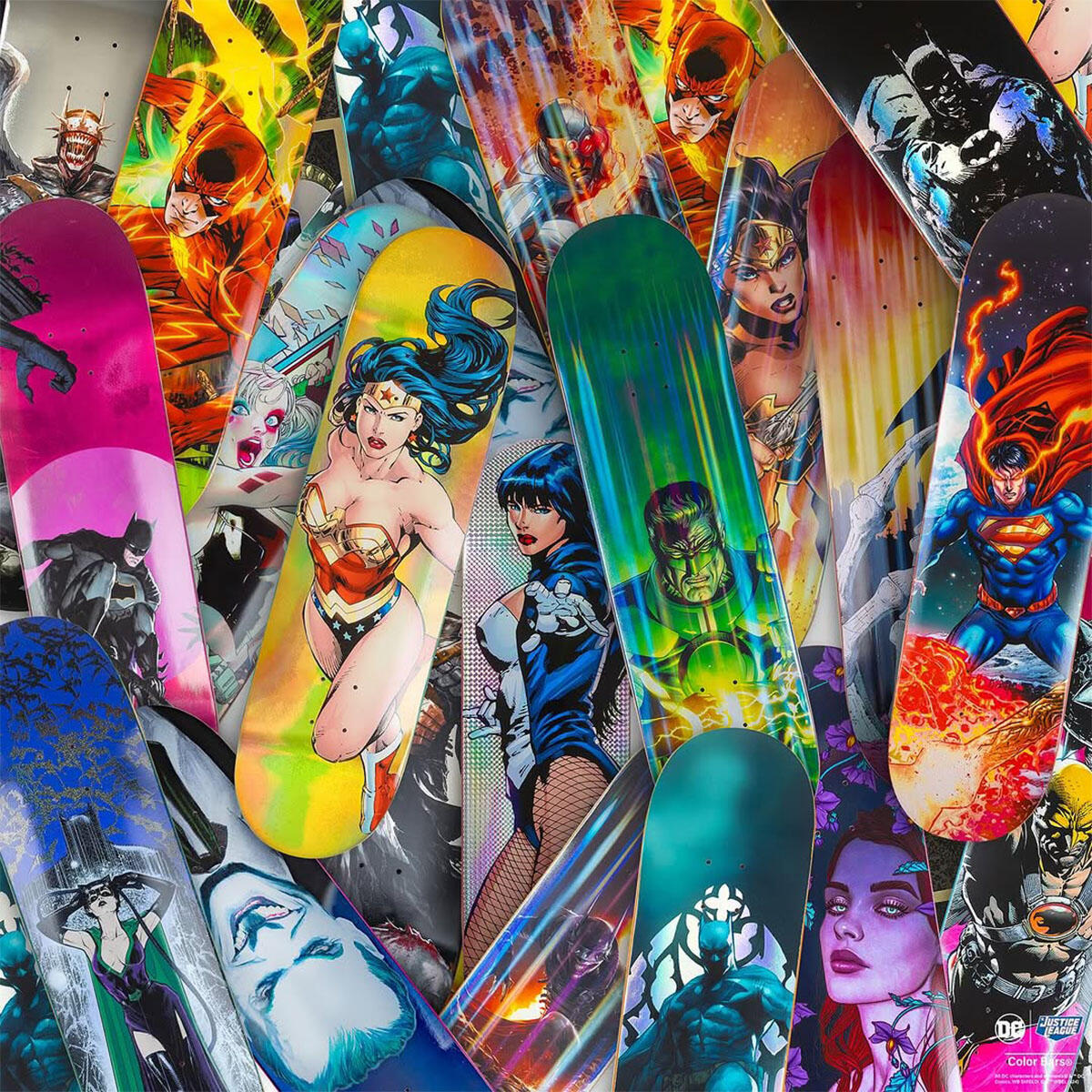 Color Bars X DC Comics Blind Bags Skateboards
