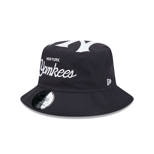 New Era BUCKET01 SCRIPT NY Yankees