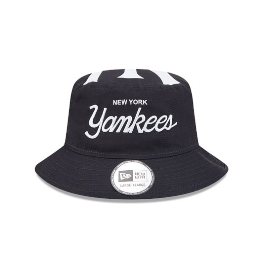 New Era BUCKET01 SCRIPT NY Yankees