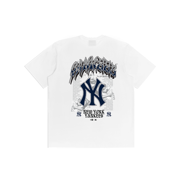 Oversize Rose Tee NY Yankees